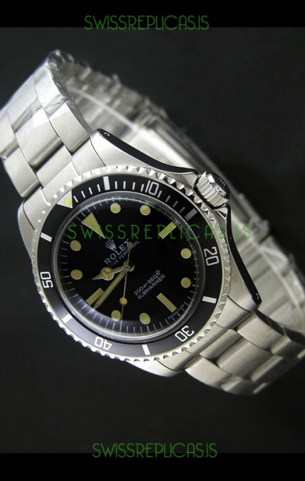 Rolex Submariner Classic Edition No Date Window Swiss Watch