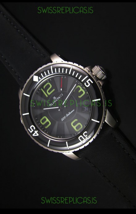 Blancpain 500 Fathoms Swiss Replica Watch in Grey Dial - 1:1 Mirror Edition