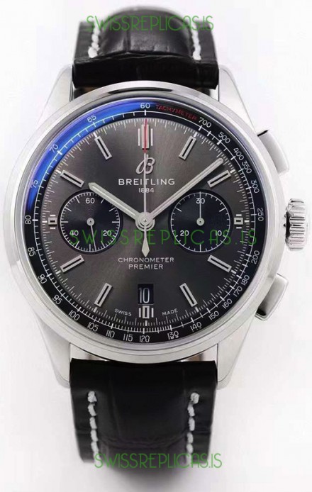 Breitling Premier B01 Chronograph 42 Edition Watch 1:1 Mirror Quality in Grey Dial 