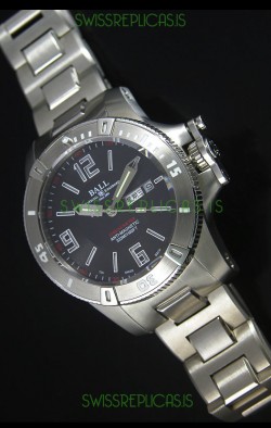 Ball Hydrocarbon Spacemaster Automatic Replica Day Date Watch in Black Dial - Original Citizen Movement 