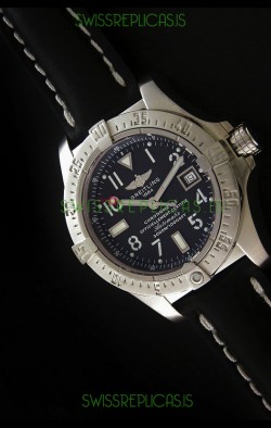 Breitling Seawolf Swiss Automatic Watch in Black Dial