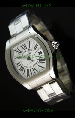 Cartier Roadster Swiss Replica Watch Stainless Steel - 38MM Wide