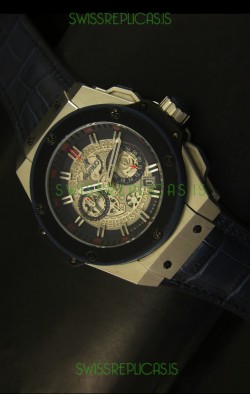 Hublot Big Bang King Steel Skeleton Dial Watch Swiss Quartz 45MM