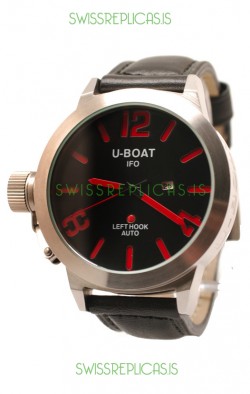 U-Boat Classico Japanese Replica Watch in Red Markers