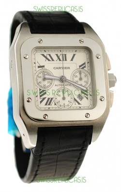 Cartier Santos 100 Swiss Chronograph Watch