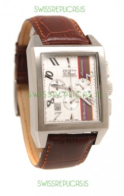 Zenith El Primero 40th Anniversary Chronograph Japanese Watch in White Dial
