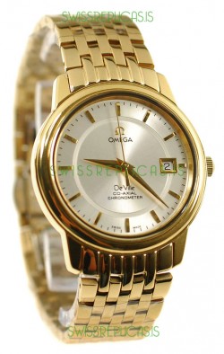 Omega Co-Axial Deville Japanese Gold Watch