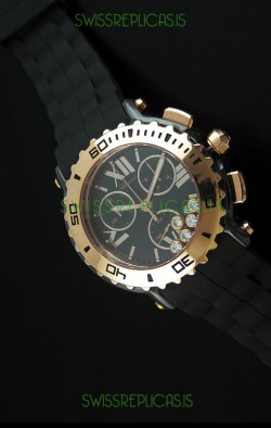 ChopardHappy Sport Swiss Replica Watch in Black Strap