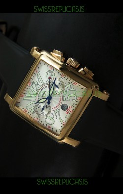 Franck Muller King Conquistador Cortez 10000 Rose Gold Swiss Replica Watch