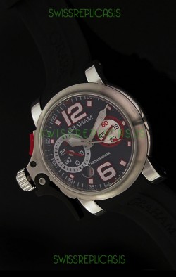 Graham Chronofighter Swiss Replica Watch in Black Dial