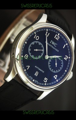IWC Schaffhausen Japanese Replica Watch in Blue Dial