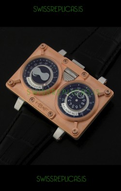 Maximilian Busser and Friends Horological Machine Watch in Pink Gold Casing