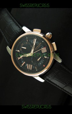Mont Blanc Automatic Chronograph Japanese Replica Watch Black Dial