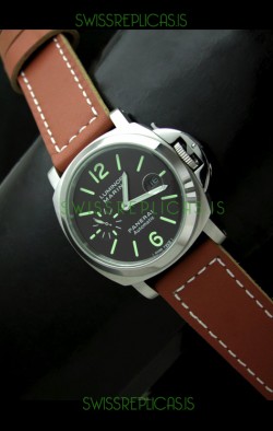Panerai Luminor Marina Swiss Automatic Steel Watch in Black Dial