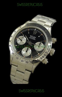 Rolex Oyster Cosmograph Swiss Replica Watch in Black Dial