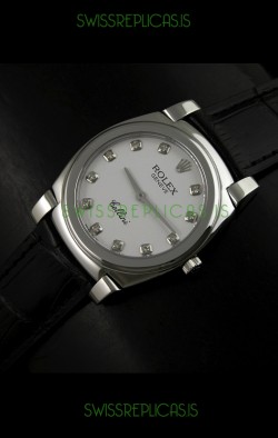 Rolex Cellini Japanese Replica Watch with Diamond Hour Markers
