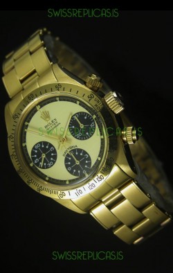 Rolex Daytona 6263 Cosmograph Gilt Gold Dial in Gold Case