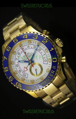 Rolex Yachtmaster II Yellow Gold - 1:1 Ultimate Replica (Working Stopwatch)