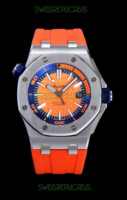 Audemars Piguet Royal Oak Diver Swiss Replica Orange Dial 1:1 Quality 3120 Movement 904L Steel 