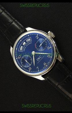 IWC Portugieser Annual Calender Midnight Blue IW503502 1:1 Mirror Replica Watch