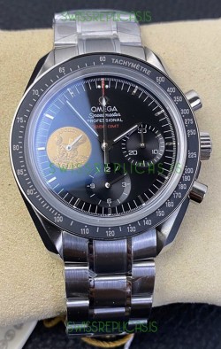 Omega Speedmaster Apollo 11 40th Anniversary Chronograph 42MM Black Dial 1:1 Mirror Replica Watch