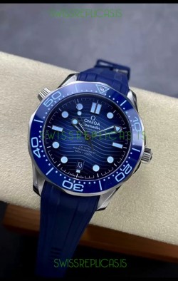 Omega Seamaster 300M Summer Blue Swiss 904L Steel 1:1 Mirror Replica Watch