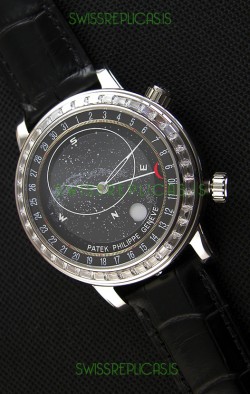 Patek Philippe Grand Complication 6102P Celestial Moon Age Grey Dial Swiss Replica Watch 