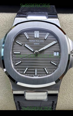 Patek Philippe Nautilus 5711G-001 904L Steel 2023 Updated Mirror Replica Watch - Grey Dial