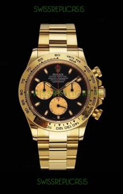 Rolex Daytona 116508 Yellow Gold Original Cal.4130 Movement - 1:1 Mirror 904L Steel Watch