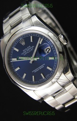 Rolex Datejust Japanese Replica Watch - Blue Dial in 36MM with Oyster Strap