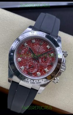 Rolex Cosmograph Daytona Grossular Rubellite Dial Original Cal.4130 Movement - 904L Steel Watch
