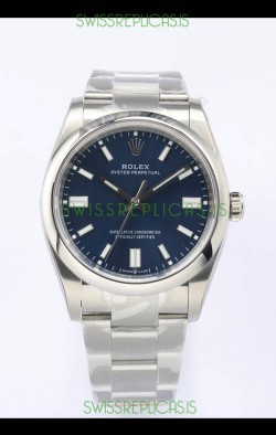 Rolex Oyster Perpetual REF#126000 36MM Swiss Movement Swiss Replica Blue Dial 904L Steel 1:1 Mirror Replica Watch
