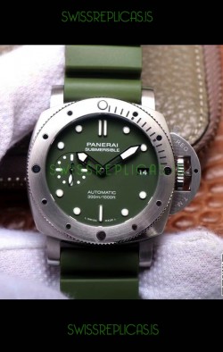 Panerai Luminor Submersible Verde Militare PAM1055 Swiss Replica Watch 42MM