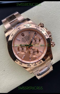 Rolex Daytona 116505 Rose Gold Original Cal.4130 Movement - 1:1 Mirror 904L Steel Watch