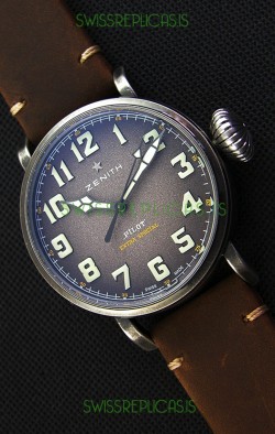 Zenith Pilot Type 20 Extra Special Grey Dial 1:1 Ultimate Mirror Replica Watch 45MM