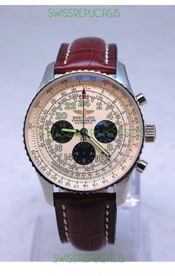 Breitling Navitimer Cosmonaute Swiss Replica Watch Steel Case