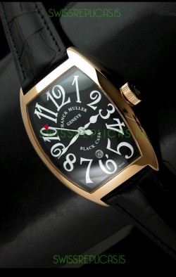 Franck Muller Black Casa Japanese Replica Watch in Black Dial