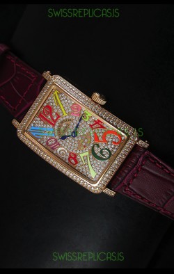 Franck Muller Master of Complications Long Island Ladies Watch in Pink Gold