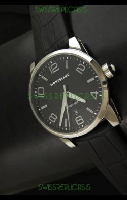 Mont Blanc Timewalker Swiss Automatic Watch in Black Dial - Ultimate Mirror Replica