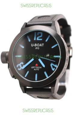 U-Boat Classico Japanese Replica PVD Watch in Blue Markers
