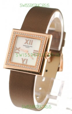 Patek Philippe Ladies Swiss Watch in White Dial