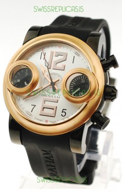 Graham Swordfish Japanese Replica Watch in White Dial