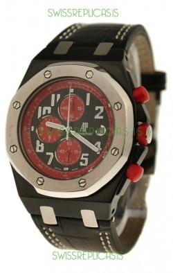 Audemars Piguet Royal Oak Offshore Limited Edition SingaporeGP 2008 Japanese PVD Watch in Black Dial