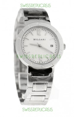 Bvlgari Quartz Japanese Watch in Silver Dial