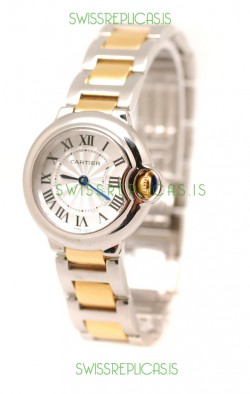 Ballon De Cartier Ladies Swiss Quartz Two Tone Watch