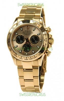 Rolex Daytona Cosmograph Swiss Replica Watch in Gold Plated