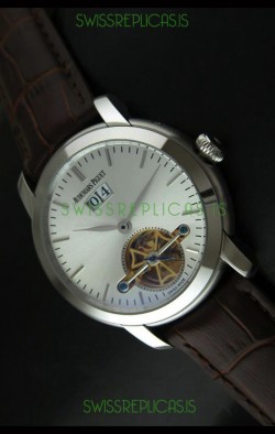 Audemars Piguet Jules Tourbillon Japanese Replica Watch in Silver Dial