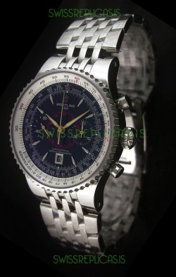 Breitling Montbrillant Legende Swiss Replica Watch in Black Dial