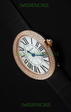 Cartier Ellipse Ladies Replica Watch in Pink Gold