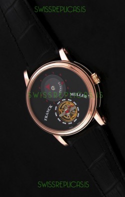 Franck Muller Classic Tourbillon Japanese Replica Watch in Black Dial